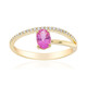 Gouden ring met een roze saffier (CIRARI)