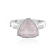 Zilveren ring met een rozen kwarts (MONOSONO COLLECTION)