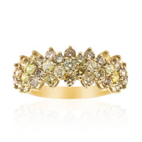 Gouden ring met SI2 Fancy Diamanten (CIRARI)