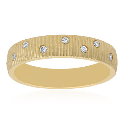 Gouden ring met SI2 (H) Diamanten