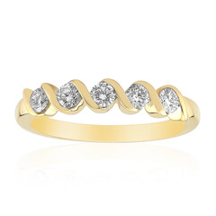 Gouden ring met Diamanten SI1 (G)