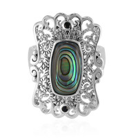 Zilveren ring met een Abalone schelp (Art of Nature)