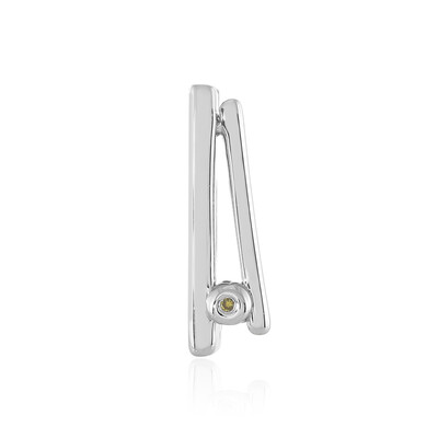 Zilveren hanger met een I3 Gele Diamant (MONOSONO COLLECTION)