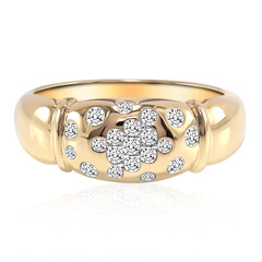 Gouden ring met Diamanten SI1 (G)