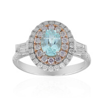 Gouden ring met een Paraiba toermalijn (CIRARI)