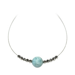 Halsketting met een larimar