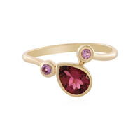 Gouden ring met een Braziliaanse roze toermalijn (KM by Juwelo)