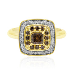 Gouden ring met een SI1 Argyle Cognac Diamant (Mark Tremonti)