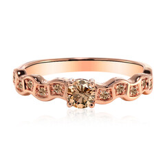 Gouden ring met een VS1 Argyle-Rose de France-Diamant