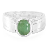 Zilveren ring met een keizerlijk chrysopraas