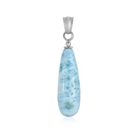 Zilveren hanger met een larimar