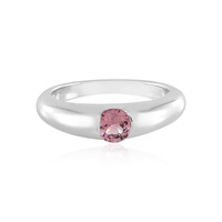 Zilveren ring met een Braziliaanse roze toermalijn