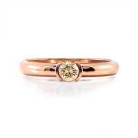 Gouden ring met een VS1 Argyle-Rose de France-Diamant