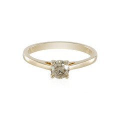 Gouden ring met een I1 Bruine Diamant