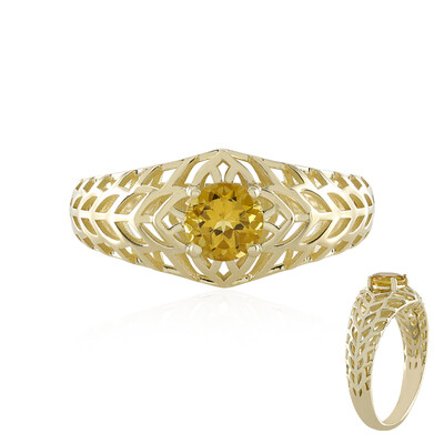 Gouden ring met een gouden beril (Ornaments by de Melo)