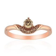 Gouden ring met een VS1 Argyle-Rose de France-Diamant