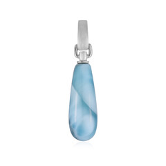 Zilveren hanger met een larimar