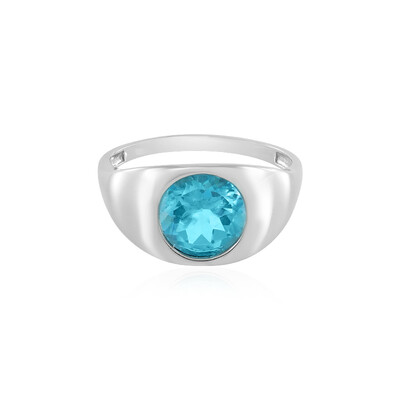 Zilveren ring met een Paraiba Topaas