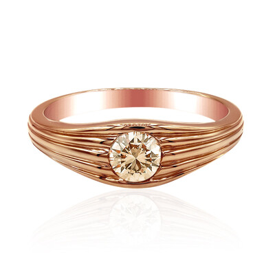 Gouden ring met een VS1 Argyle-Rose de France-Diamant (Annette)