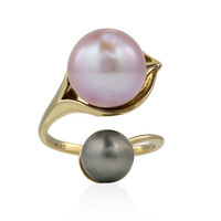 Gouden ring met een Royal Pink Ming Parel (TPC)