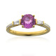 Gouden ring met een roze saffier (CIRARI)