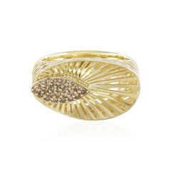 Gouden ring met I2 Champagne Diamanten (Ornaments by de Melo)