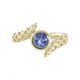 Gouden ring met een blauwe ster saffier (Ornaments by de Melo)