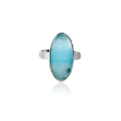 Zilveren ring met een Pacific Chalcedoon