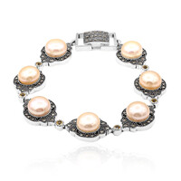 Zilveren armband met zoetwater kweekparels (Annette classic)