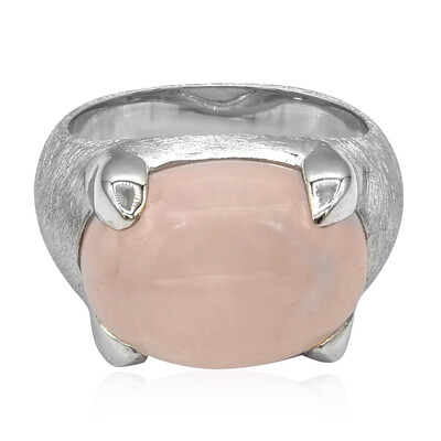 Zilveren ring met een rozen kwarts