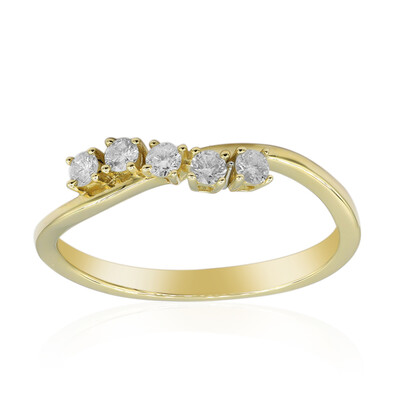 Gouden ring met SI2 (H) Diamanten (CIRARI)