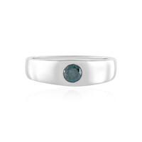 Zilveren ring met een I2 Blauwe Diamant