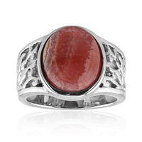 Zilveren ring met een rhodochrosiet (Art of Nature)