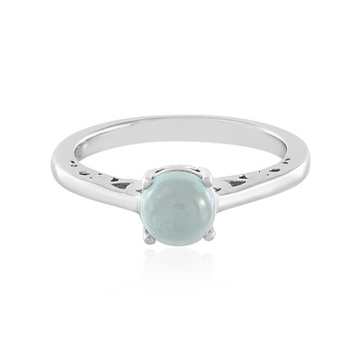 Zilveren ring met een Aqua Chalcedoon