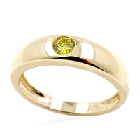 Gouden ring met een gele SI2 diamant