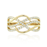 Gouden ring met Loepzuivere (F) Diamanten (LUCENT DIAMONDS)