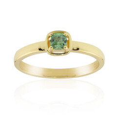 Gouden ring met een Madagaskar Demantoid (John Ferry)