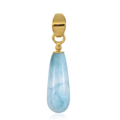 Zilveren hanger met een larimar