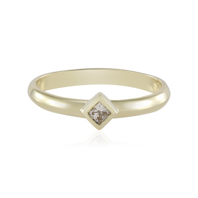 Gouden ring met een I2 Bruine Diamant