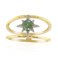 Gouden ring met een Madagaskar Demantoid (John Ferry)