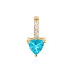 Zilveren hanger met een Paraiba Topaas