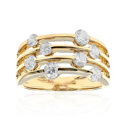 Gouden ring met I1 (H) Diamanten (CIRARI)