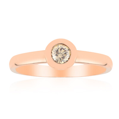 Gouden ring met een SI1 Argyle Rose De France Diamant (Annette)