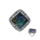 Zilveren ring met een Abalone schelp (Art of Nature)