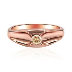 Gouden ring met een SI1 Argyle Rose De France Diamant