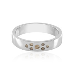 Gouden ring met een I1 Champagne diamant