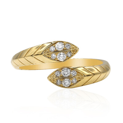 Gouden ring met I1 (H) Diamanten (CIRARI)