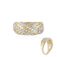 Gouden ring met I1 (I) Diamanten (Ornaments by de Melo)