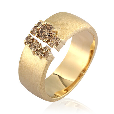 Gouden ring met een I2 Champagne Diamant (de Melo)