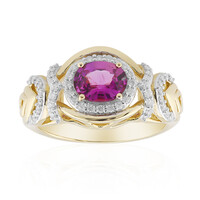 Gouden ring met een roze saffier (Rifkind 1894 Collection)